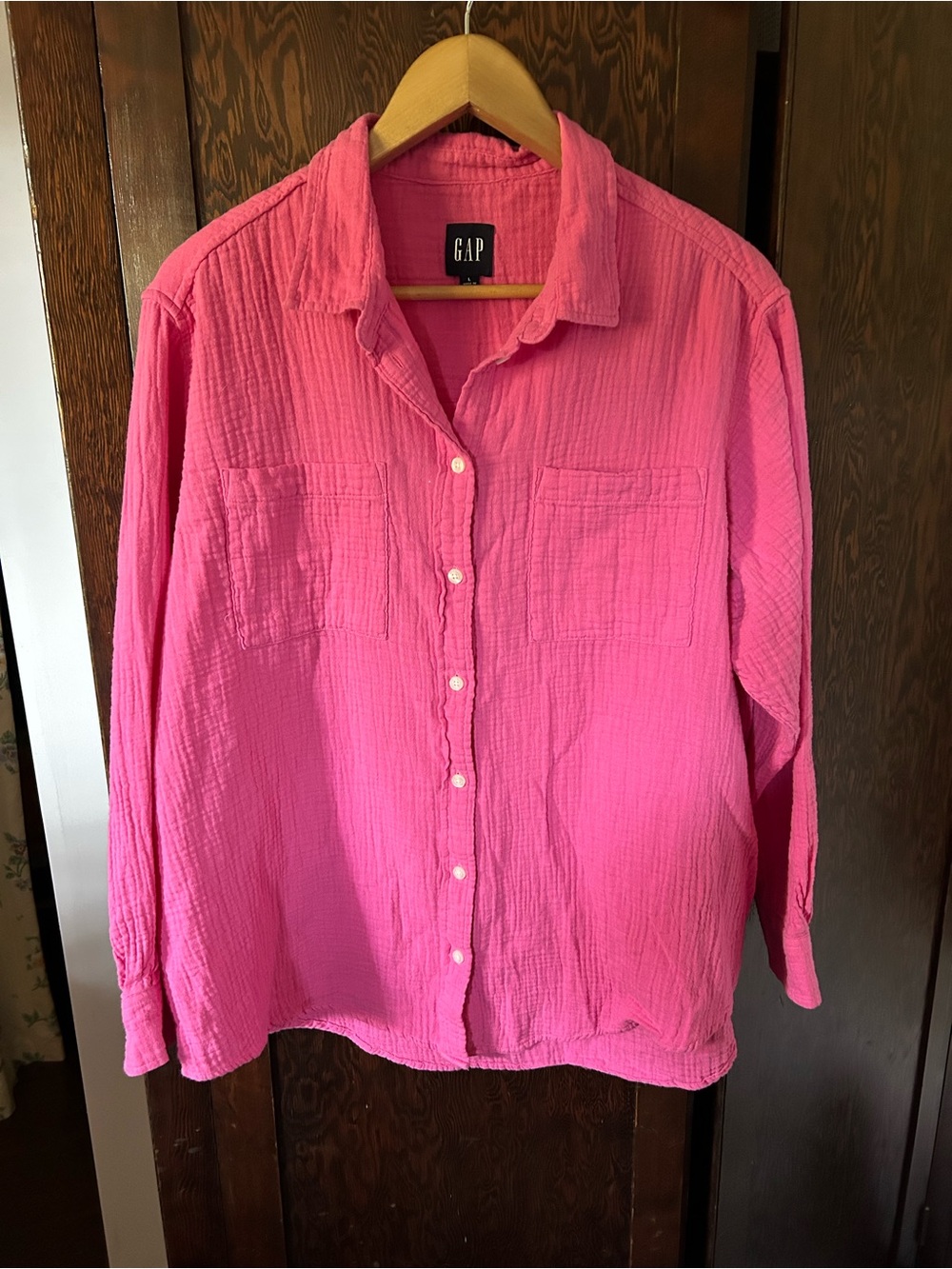 GAP Gauze Cotton Button Shirt